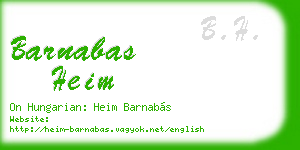 barnabas heim business card